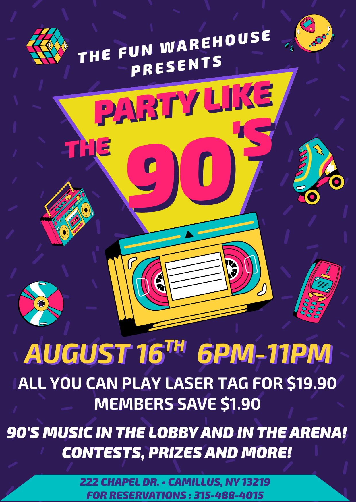 FWH 90’s Party | The Fun WareHouse